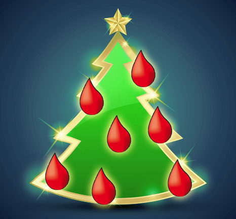 Albero di Natale del donatore di sangue