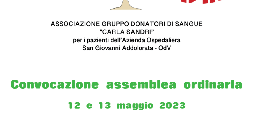 convocazione assemblea ordinaria 2023